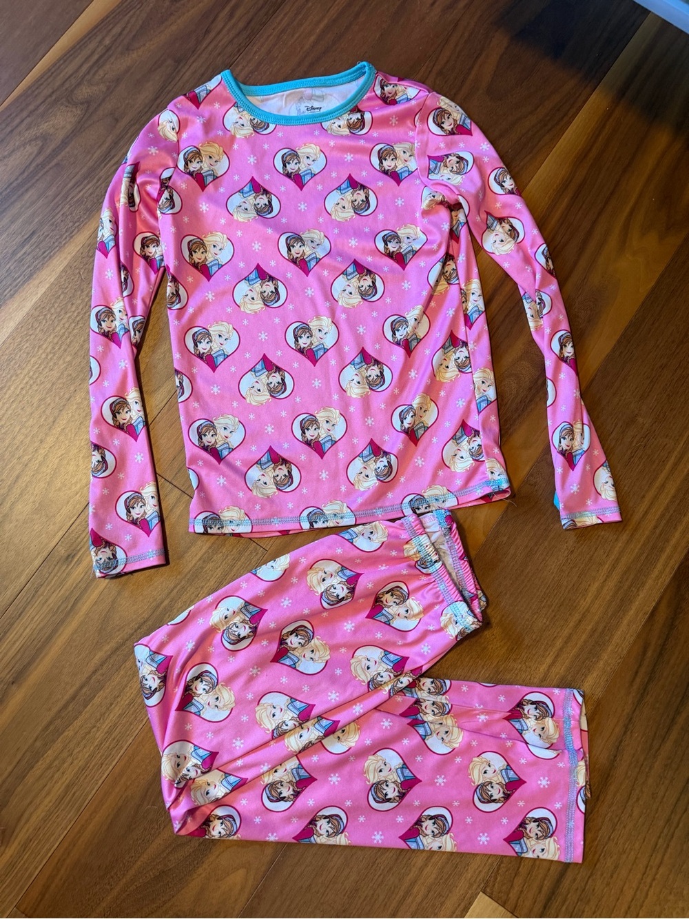 Cuddl Duds Disney Frozen Anna Elsa Pajama Set Girls M Pink